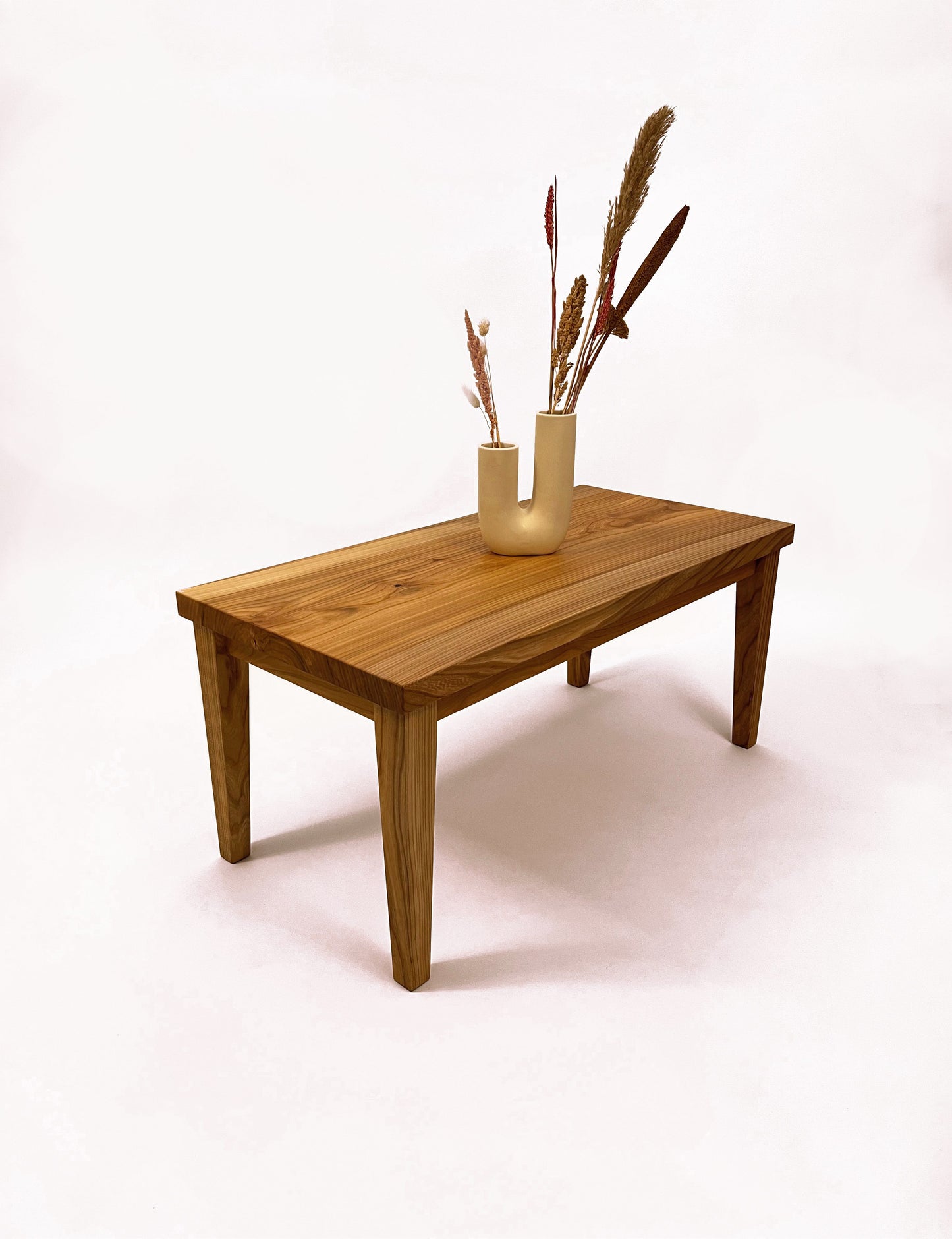 Iepenhouten boomstam koffietafel