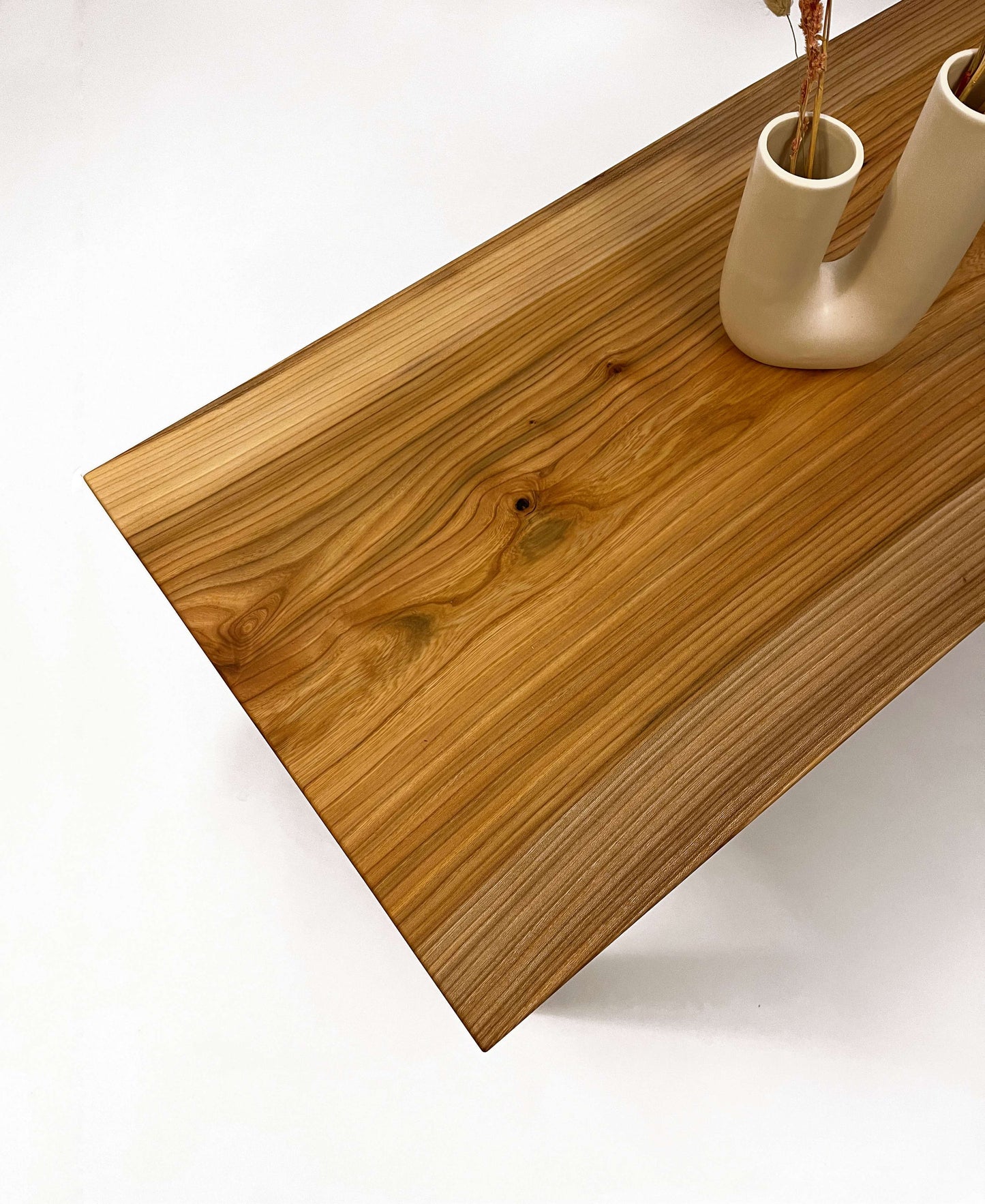 Iepenhouten boomstam koffietafel