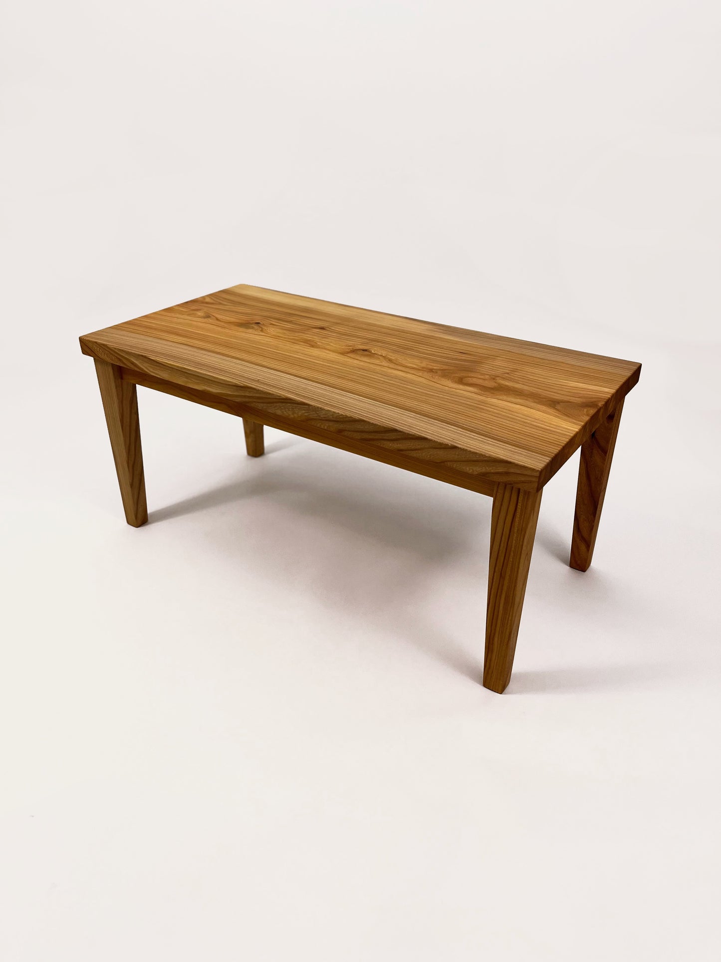 Iepenhouten boomstam koffietafel